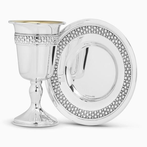 Kiddush Cup Set with Stem HZ 6538