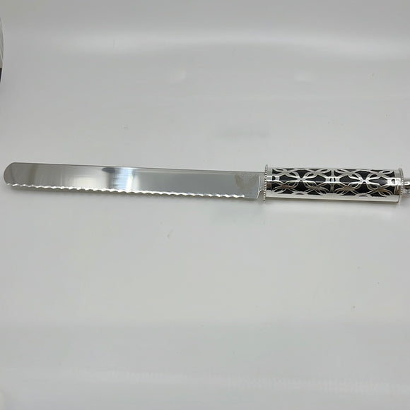 Challah Knife sterling Silver Shr-305  serrated