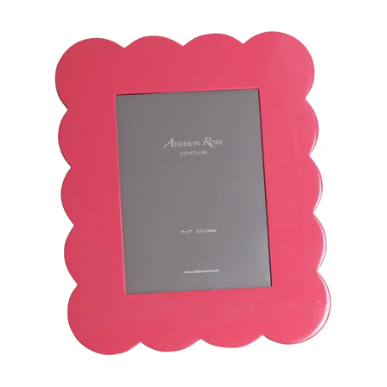 Lacquer Scallop Photo Frame, Watermelon FR 11003