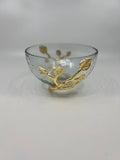 Gold Leaf Glass Bowl