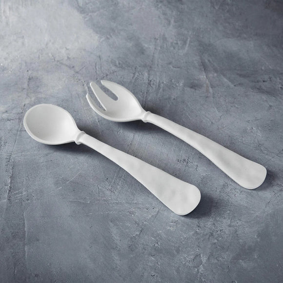 Vida Nube Large Salad Servers (White) 2419