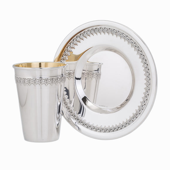 Kiddush Cup Set - Elegant Sterling 