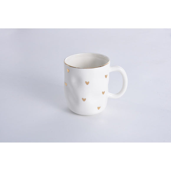 Heart Mug, Gold HRT0036