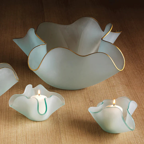 Anemone Frosted Sculpture Bowl